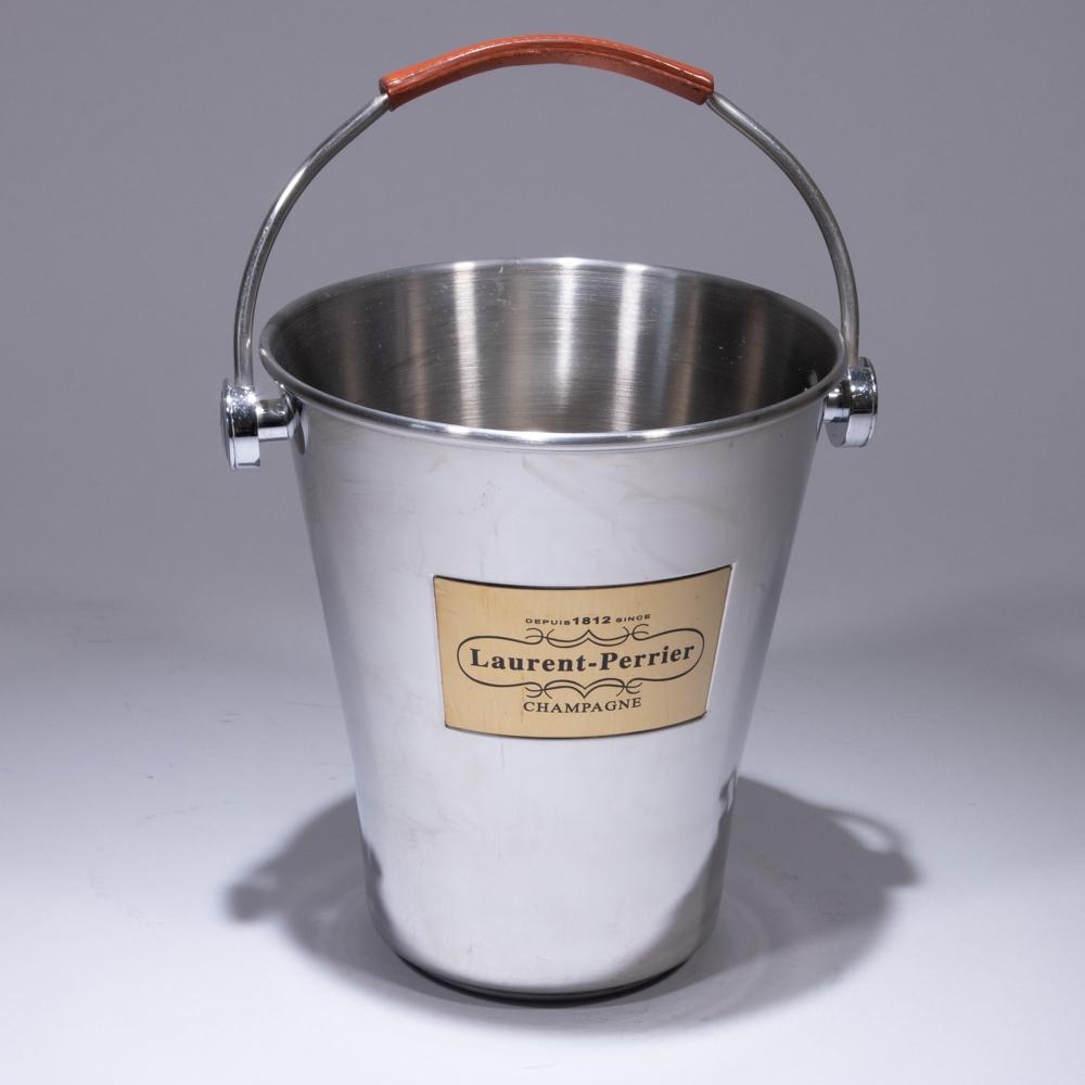 Laurent Perrier Champagne Bucket Leather Handle: Please study all photographs carefully to get an accurate representation of the item. We offer in-house shipping internationally (US and rest of the world. Dispatched from the UK). We aim to ship all 
