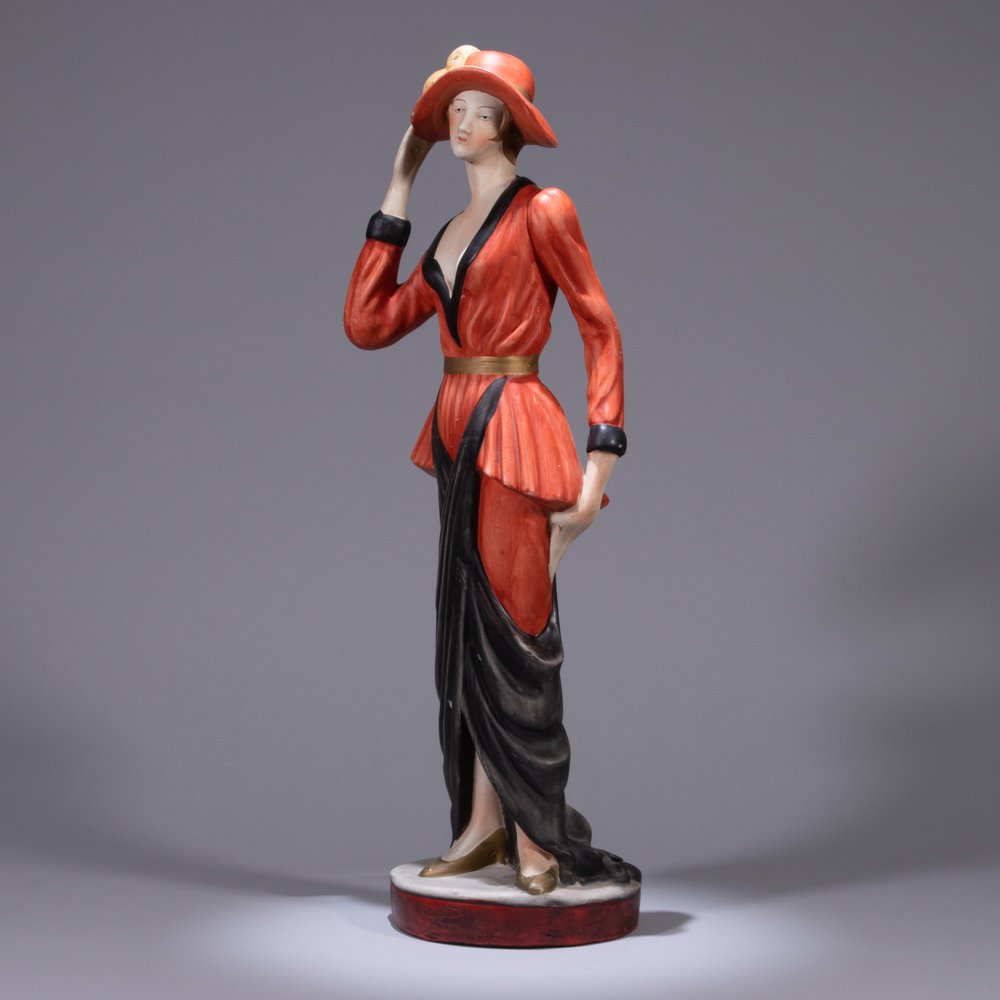 Large Art Deco Ceramic Sculpture (1 of 5)