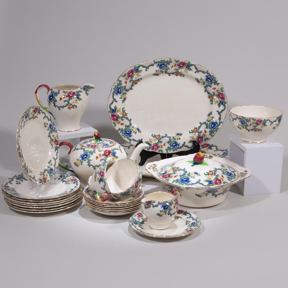 Royal Cauldon 25 Piece Porcelain Tea Service (1 of 20)