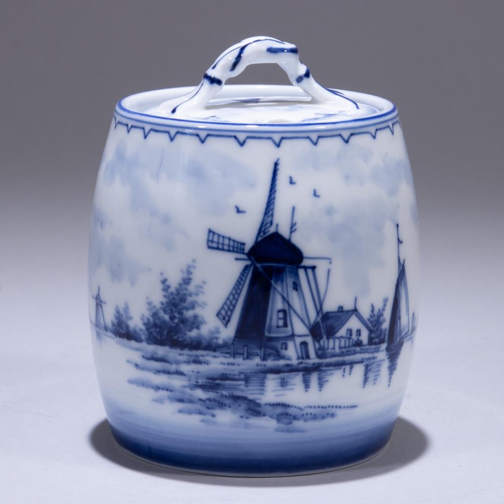 Delft Porcelain Jar: 110 x 110 x 130 mm. Please study all photographs carefully to get an accurate representation of the item. We offer in-house shipping internationally (US and rest of the world. Dispatched from the UK).