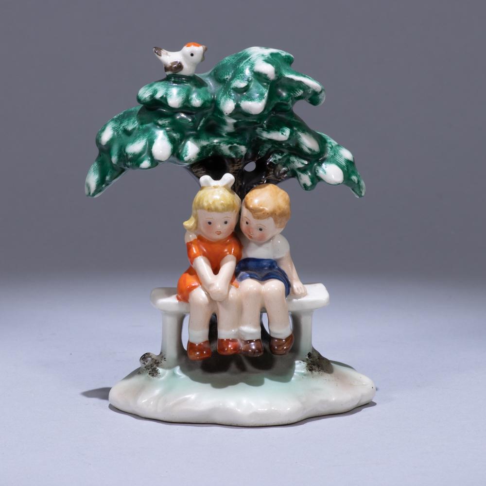 Early Goebel Kinderland Porcelain Sculpture: 90 x 70 x 120 mm. Please study all photographs carefully to get an accurate representation of the item. We offer in-house shipping internationally (US and rest of the world. Dispatched from the UK). W