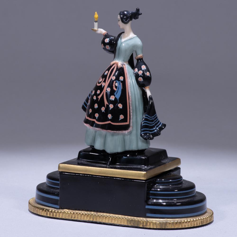 Franklin Mint Musical Porcelain Sculpture "La Boheme": 110 x 60 x 115mm. Please study all photographs carefully to get an accurate representation of the item. We offer in-house shipping internationally (US and rest of the world. Dispatched from the UK). W