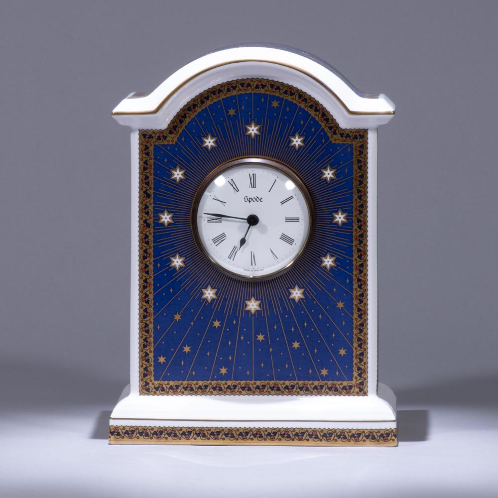 Spode Porcelain Millennium Clock 1005/2000: 155 x 90 x 210mm. Please study all photographs carefully to get an accurate representation of the item. We offer in-house shipping internationally (US and rest of the world. Dispatched from the UK). W