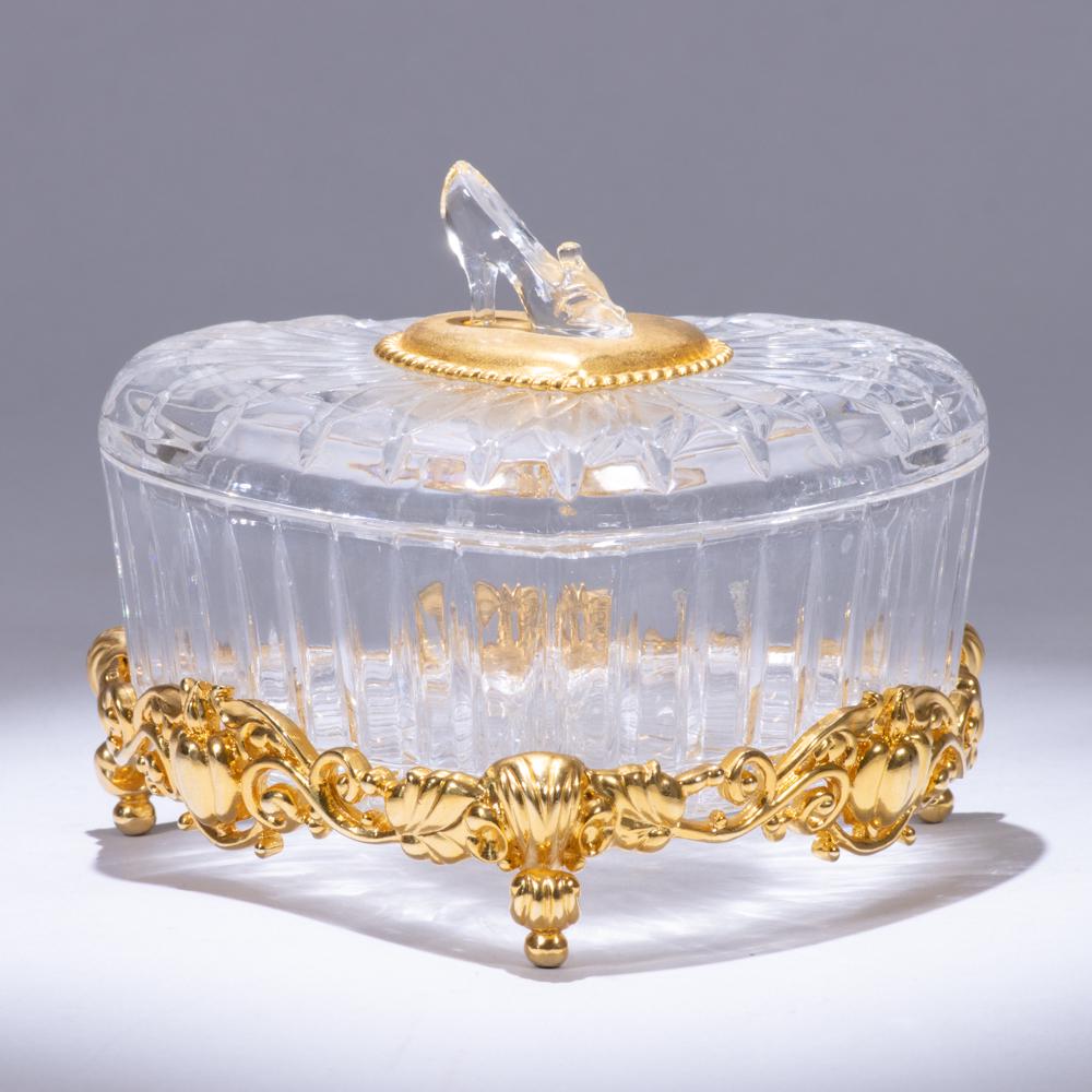 Franklin Mint Cinderella Crystal 24K Gold Box (1 of 7)