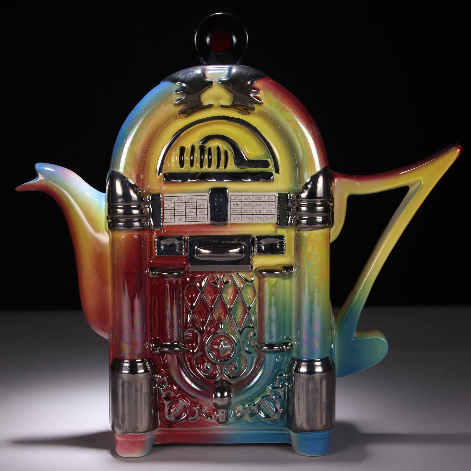 Vintage Jukebox Pottery Teapot (1 of 7)