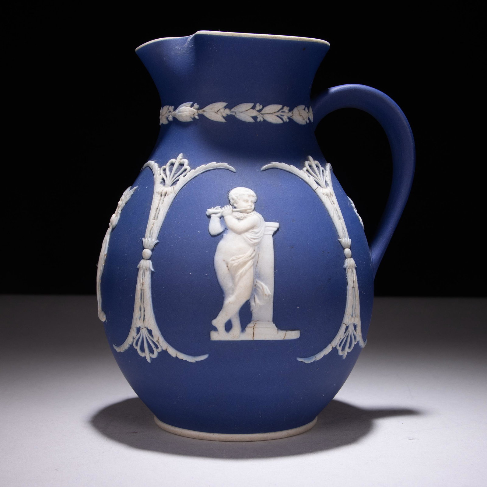 Wedgwood Neoclassical 19th Century Jasperware Pitcher: Please study all photographs carefully to get an accurate representation of the item. We offer in-house shipping internationally (US and rest of the world. Dispatched from the UK). We aim to ship all