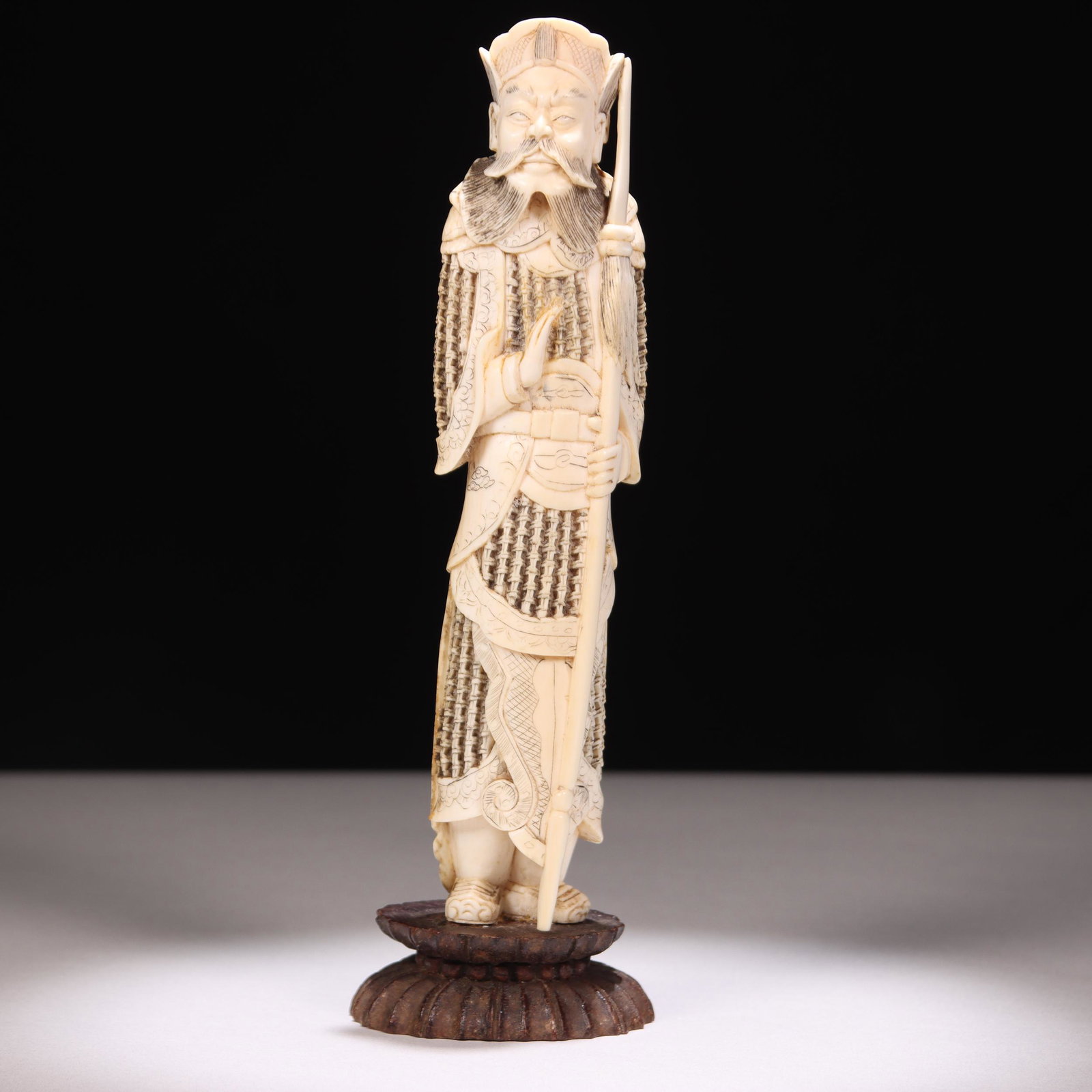 Japanese Signed Meiji Okimono Figure: Please study all photographs carefully to get an accurate representation of the item. Please message us for information on dimensions/condition report. We offer in-house shipping internationally (US a