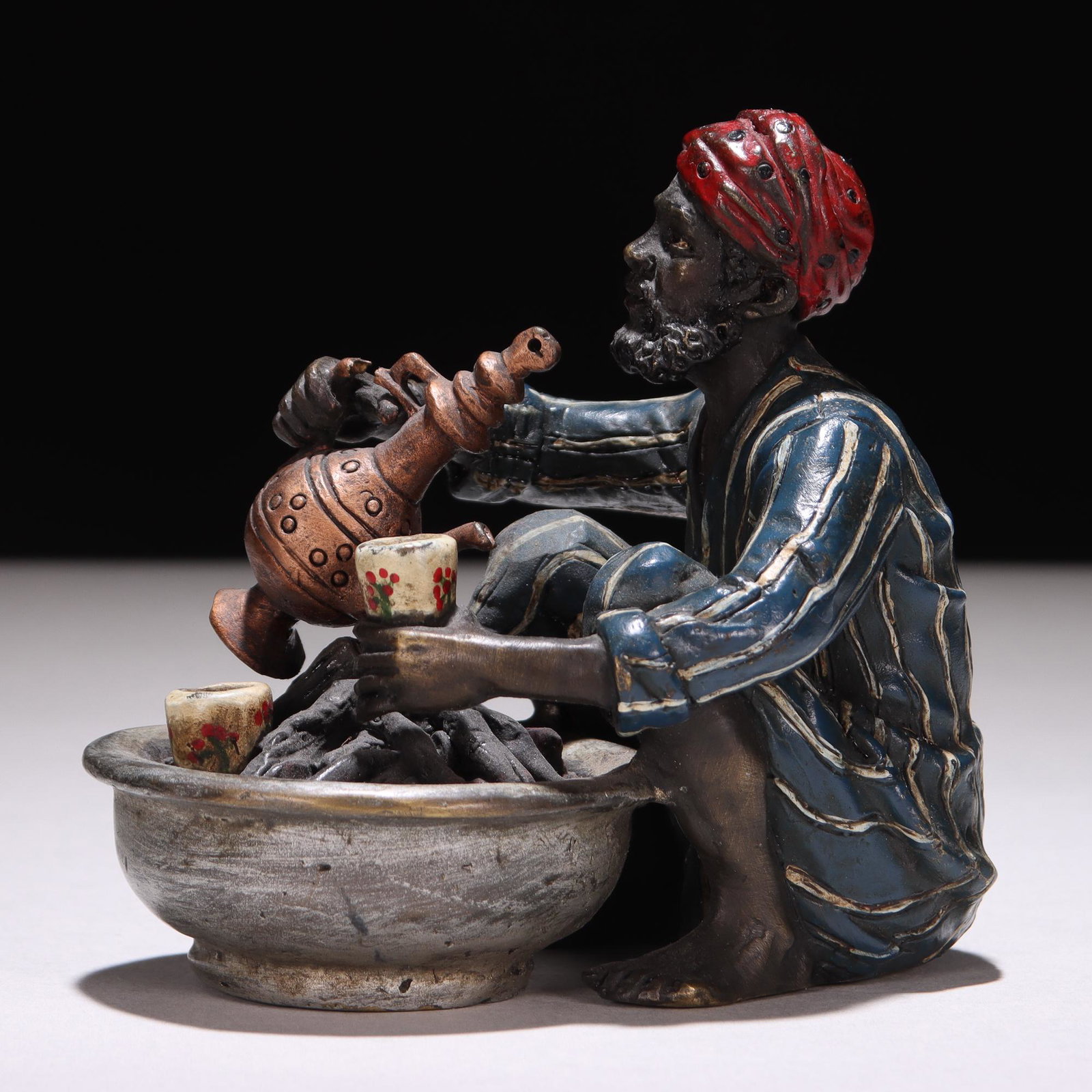Franz Bergman Oriental Vienna Bronze Oriental Sculpture: Please study all photographs carefully to get an accurate representation of the item. Please message us for information on dimensions/condition report. We offer in-house shipping internationally (US a
