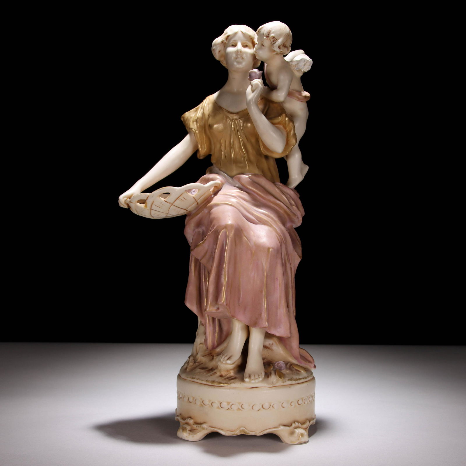 Large Royal Dux Art Nouveau Sculpture Porcelain (1 of 6)