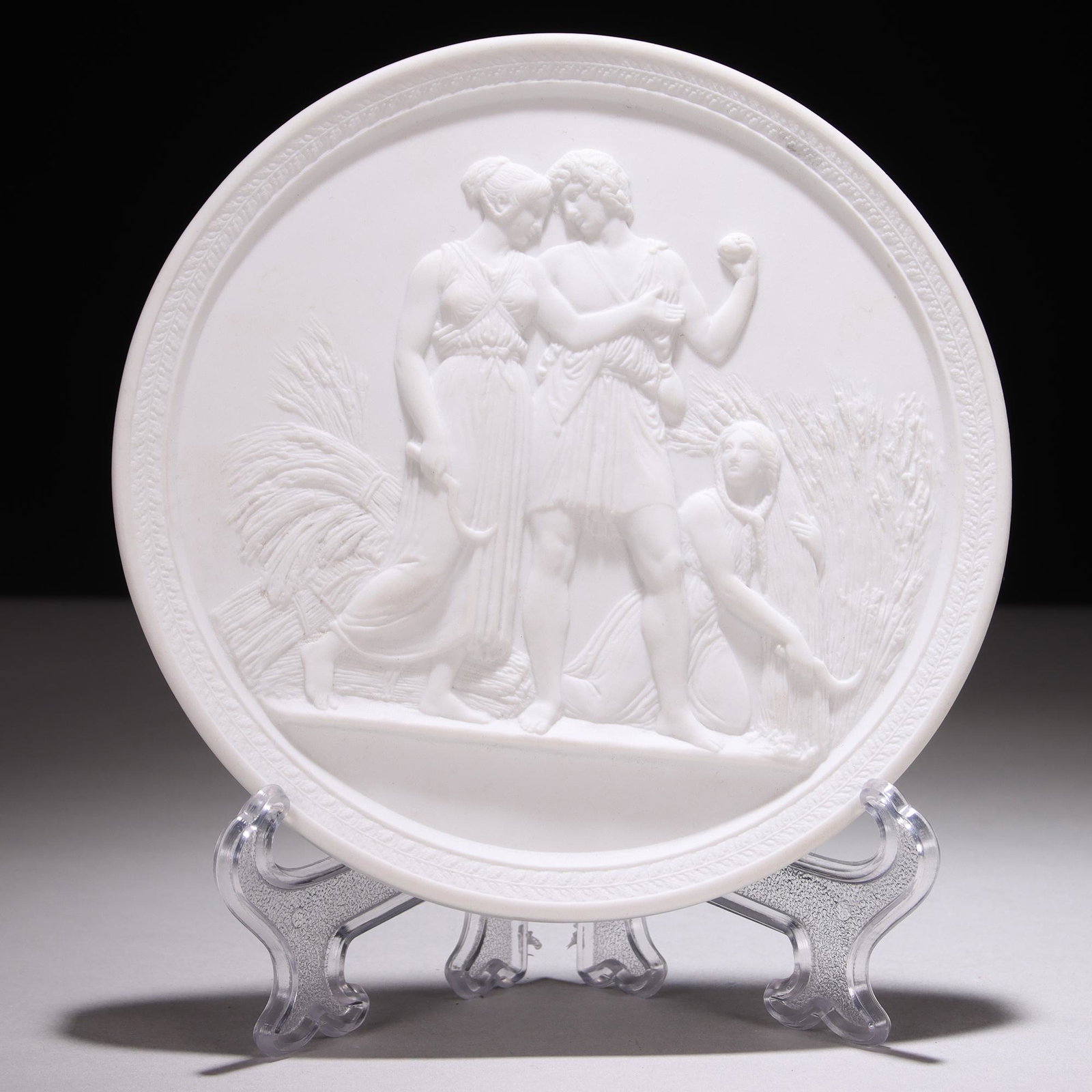 Royal Copenhagen Porcelain Neoclassical Plaque: Please study all photographs carefully to get an accurate representation of the item. We offer in-house shipping internationally (US and rest of the world. Dispatched from the UK). We aim to ship all 