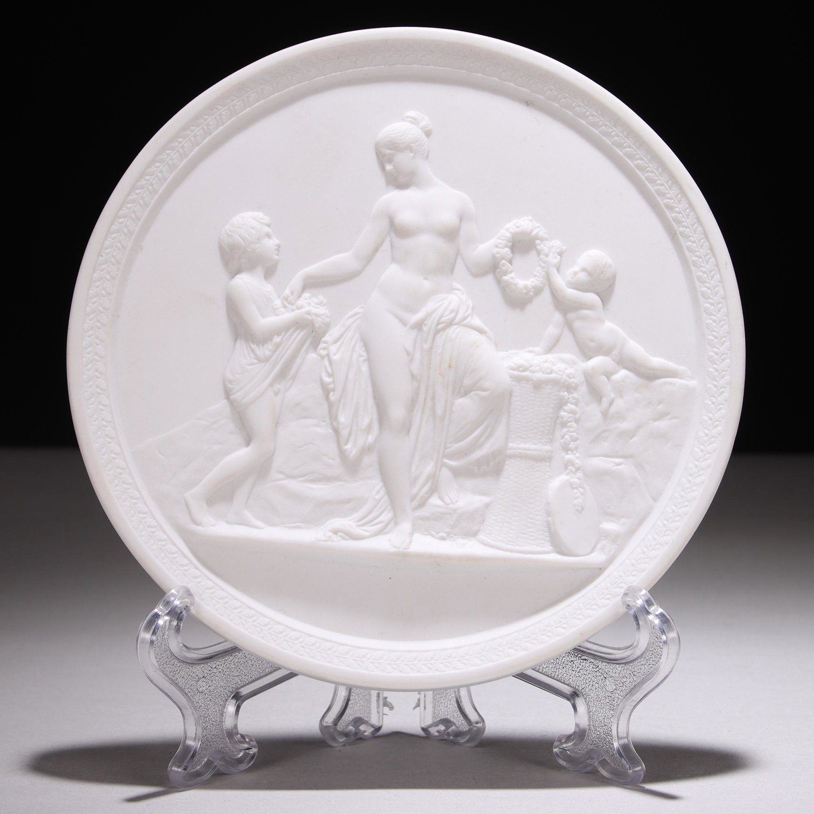 Royal Copenhagen Porcelain Neoclassical Plaque: Please study all photographs carefully to get an accurate representation of the item. We offer in-house shipping internationally (US and rest of the world. Dispatched from the UK). We aim to ship all 