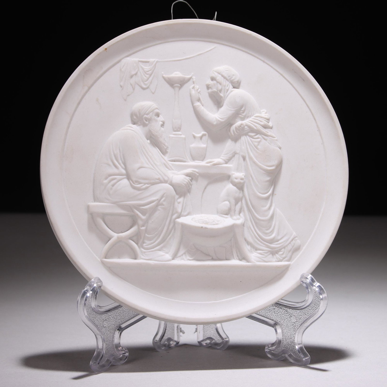 Royal Copenhagen Porcelain Neoclassical Plaque: Please study all photographs carefully to get an accurate representation of the item. We offer in-house shipping internationally (US and rest of the world. Dispatched from the UK). We aim to ship all 