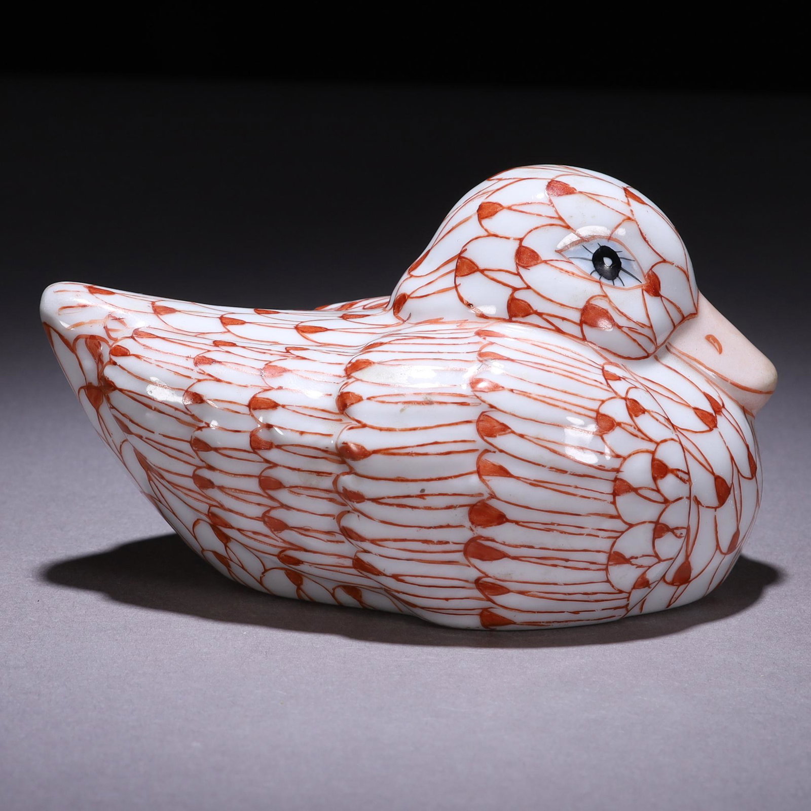 Herend Porcelain Duck Paperweight: MEASURING APPROX 11.5 X 7 X 7CM. Please carefully study all photographs to get an accurate idea of the object. In good condition, as seen. Shipping is in-house and we ship internationally to US and re