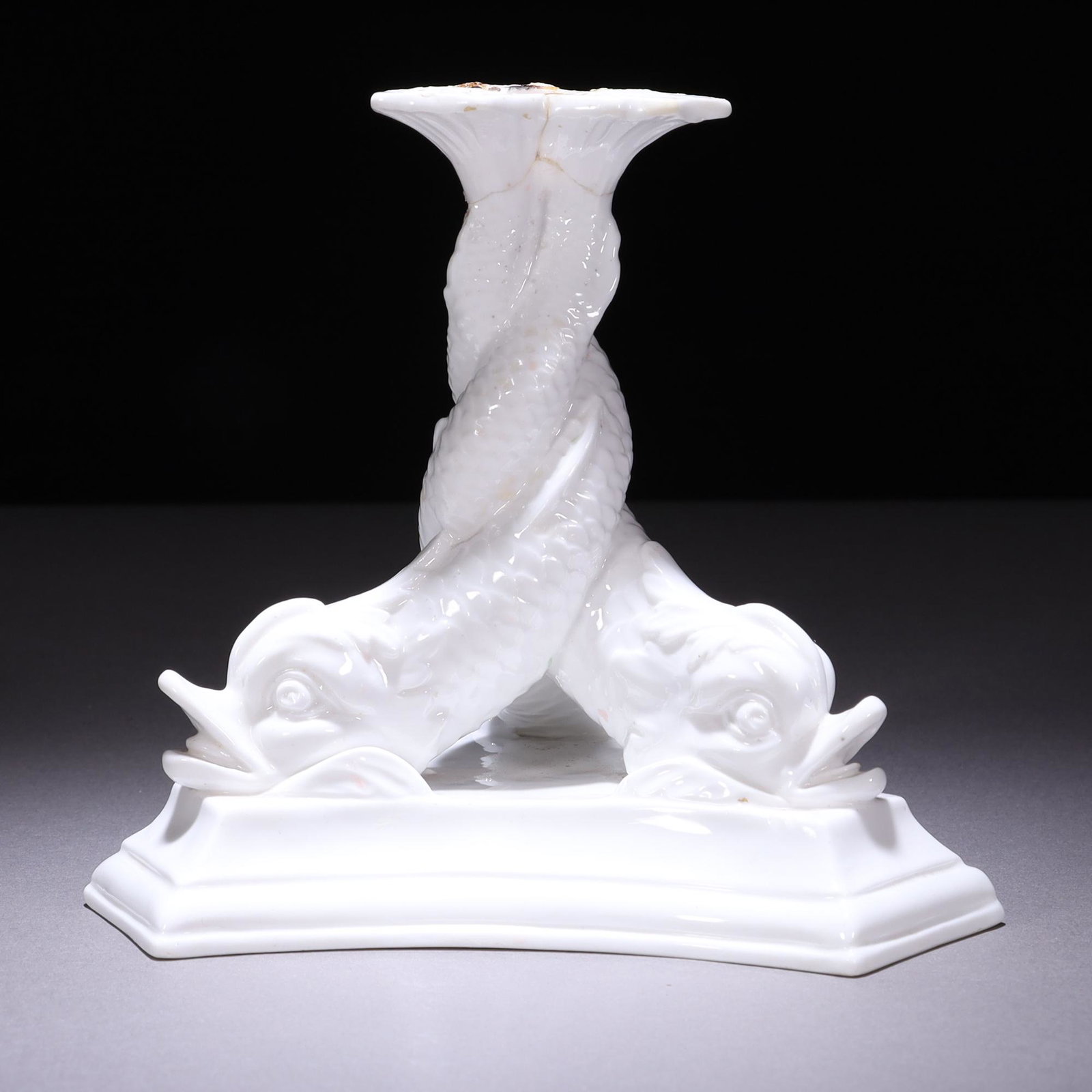 Royal Crown Derby 19th Century Candlestick: MEASURING APPROX 13.5 X 15CM. Please carefully study all photographs to get an accurate idea of the object. In good condition, as seen. Shipping is in-house and we ship internationally to US and rest 