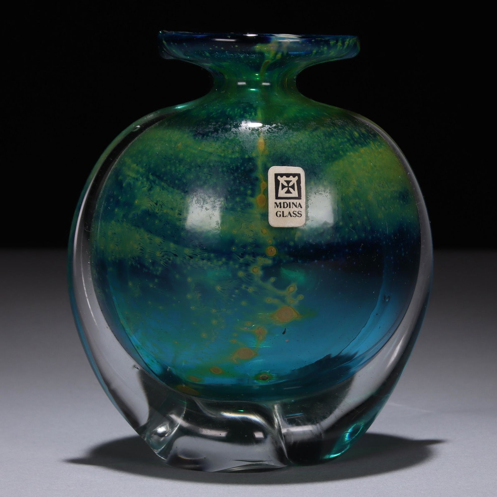 Signed Mdina Glass Designer Vase (1 of 6)