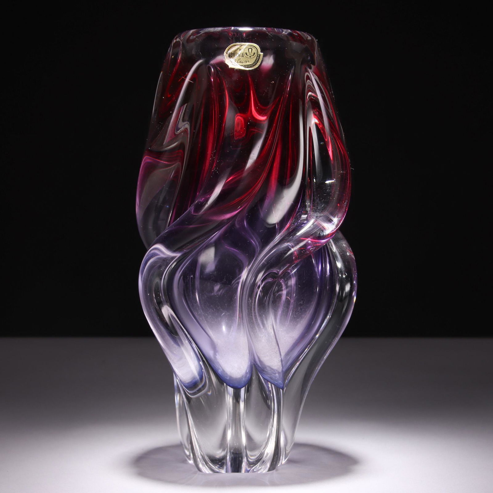 Large Murano Glass Designer Vase (1 of 6)