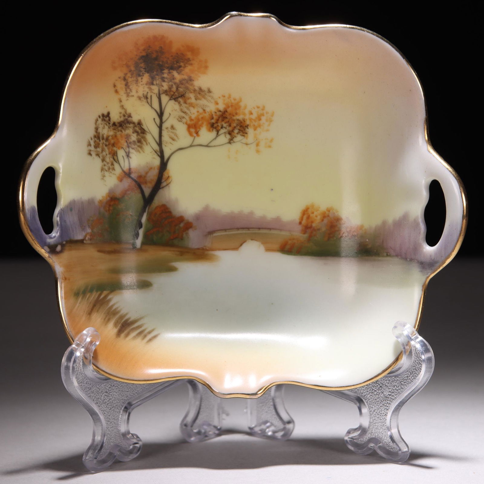 Noritake Japanese Porcelain Tray: MEASURING APPROX 12.5 X 11CM. Please study all photographs carefully to get an accurate representation of the item. We offer in-house shipping internationally (US and rest of the world. Dispatched fro