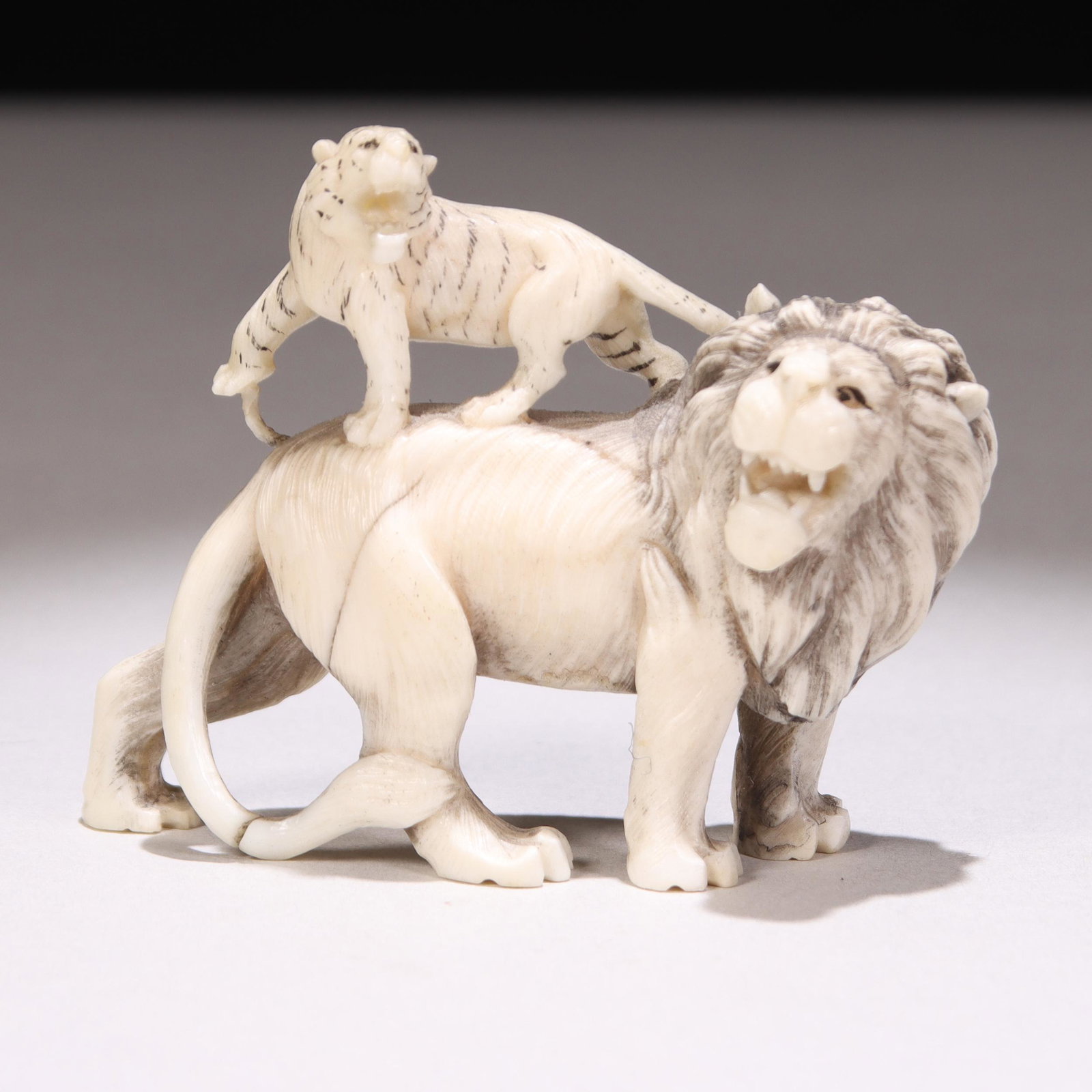 Japanese Fine Meiji Netsuke Figure: Please study all photographs carefully to get an accurate representation of the item. Please message us for information on dimensions/condition report. We offer in-house shipping internationally (US a