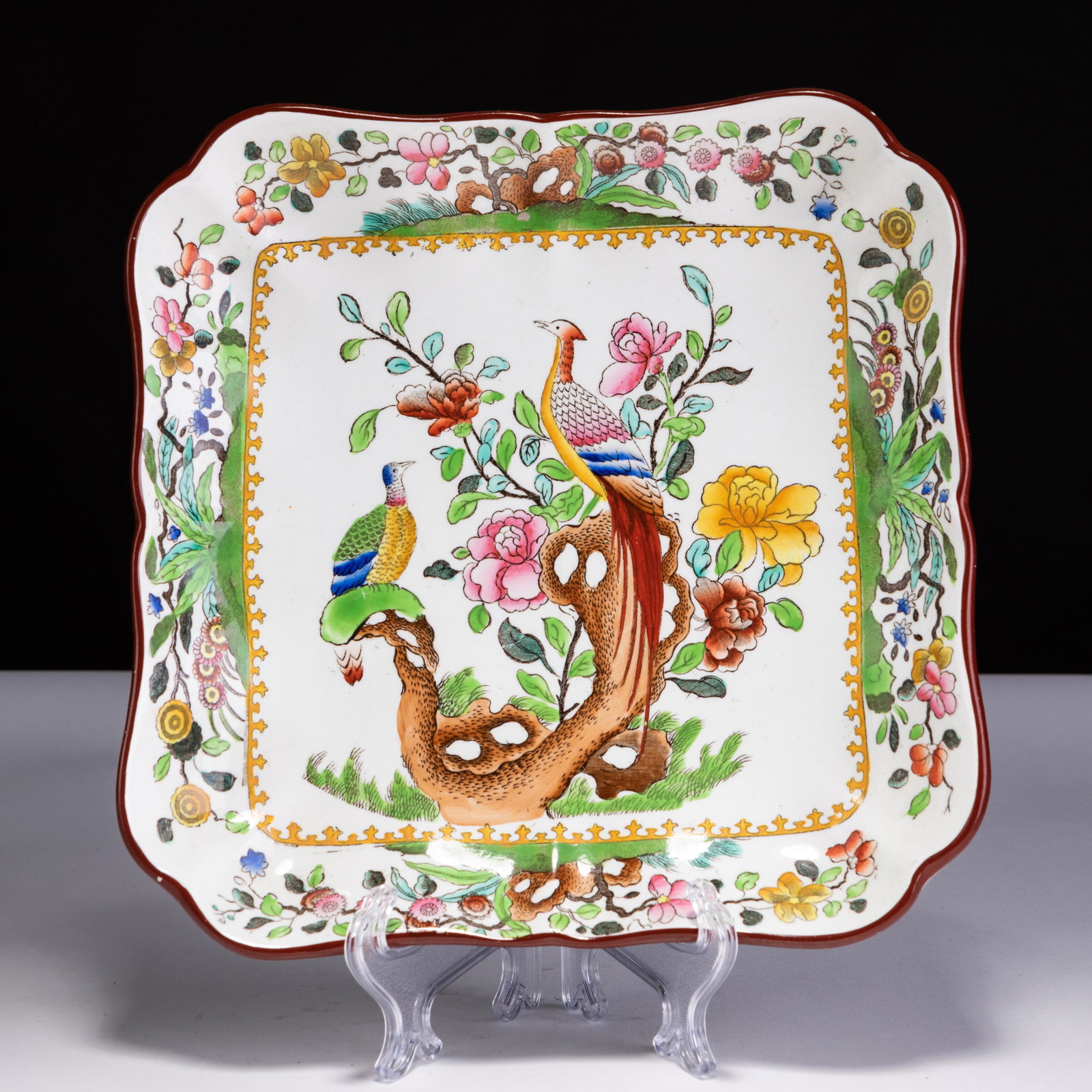 Copeland Spode Asiatic Pheasants Porcelain Dish (1 of 5)