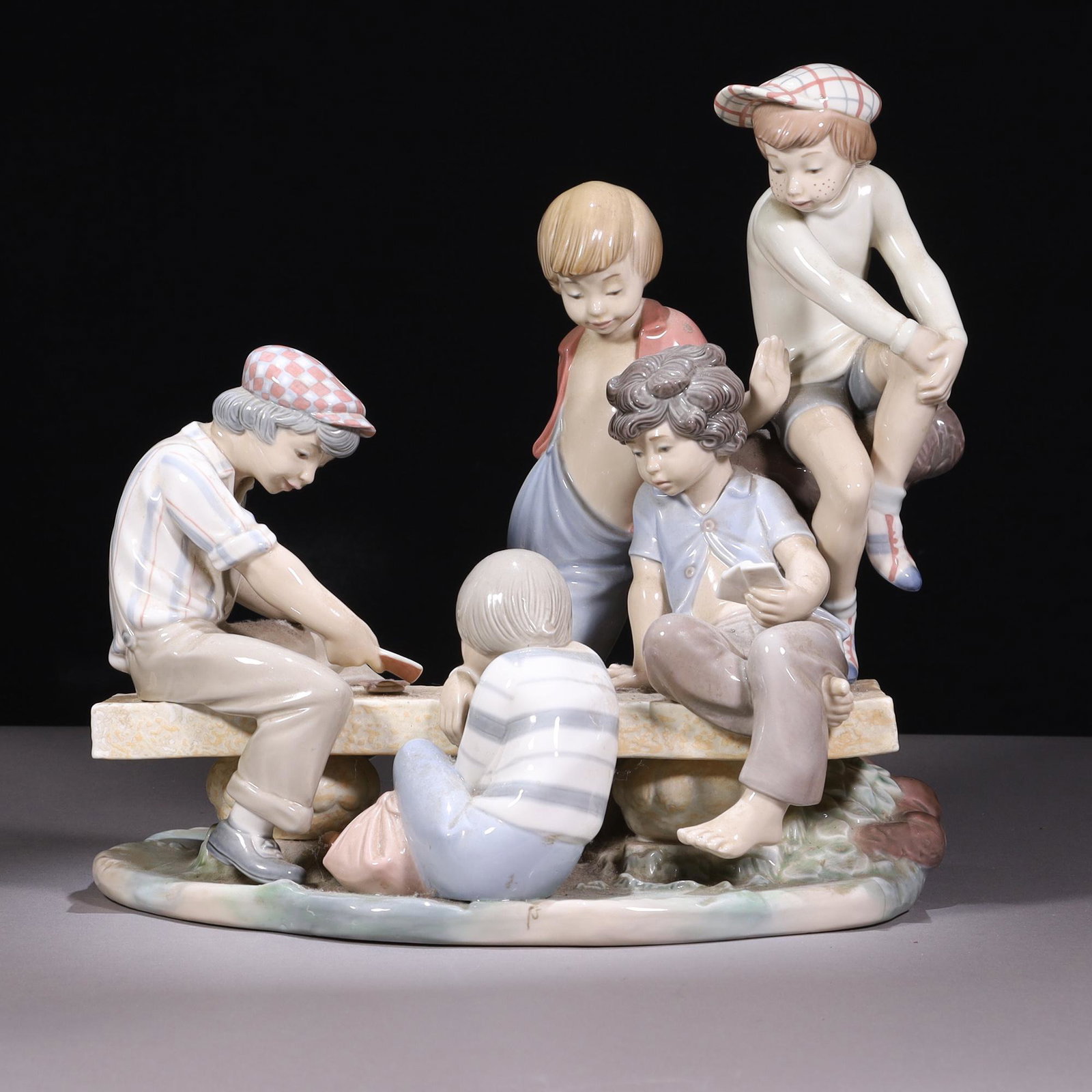 Large Nao Lladro Porcelain Group 7084 Jose Puche (1 of 6)