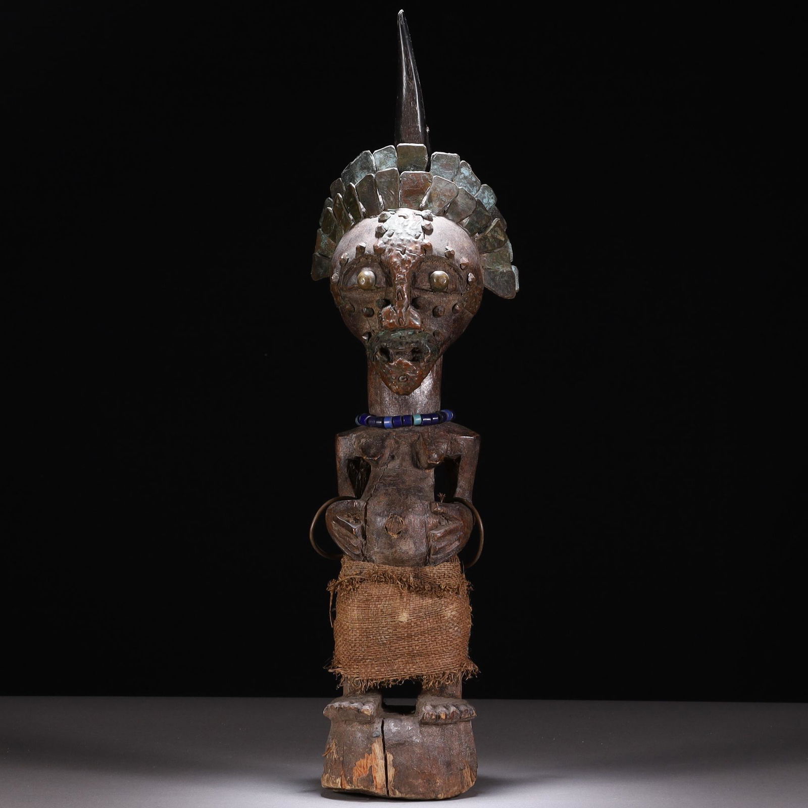 Antique African 19th Century Tribal Wood Statue (1 of 7)