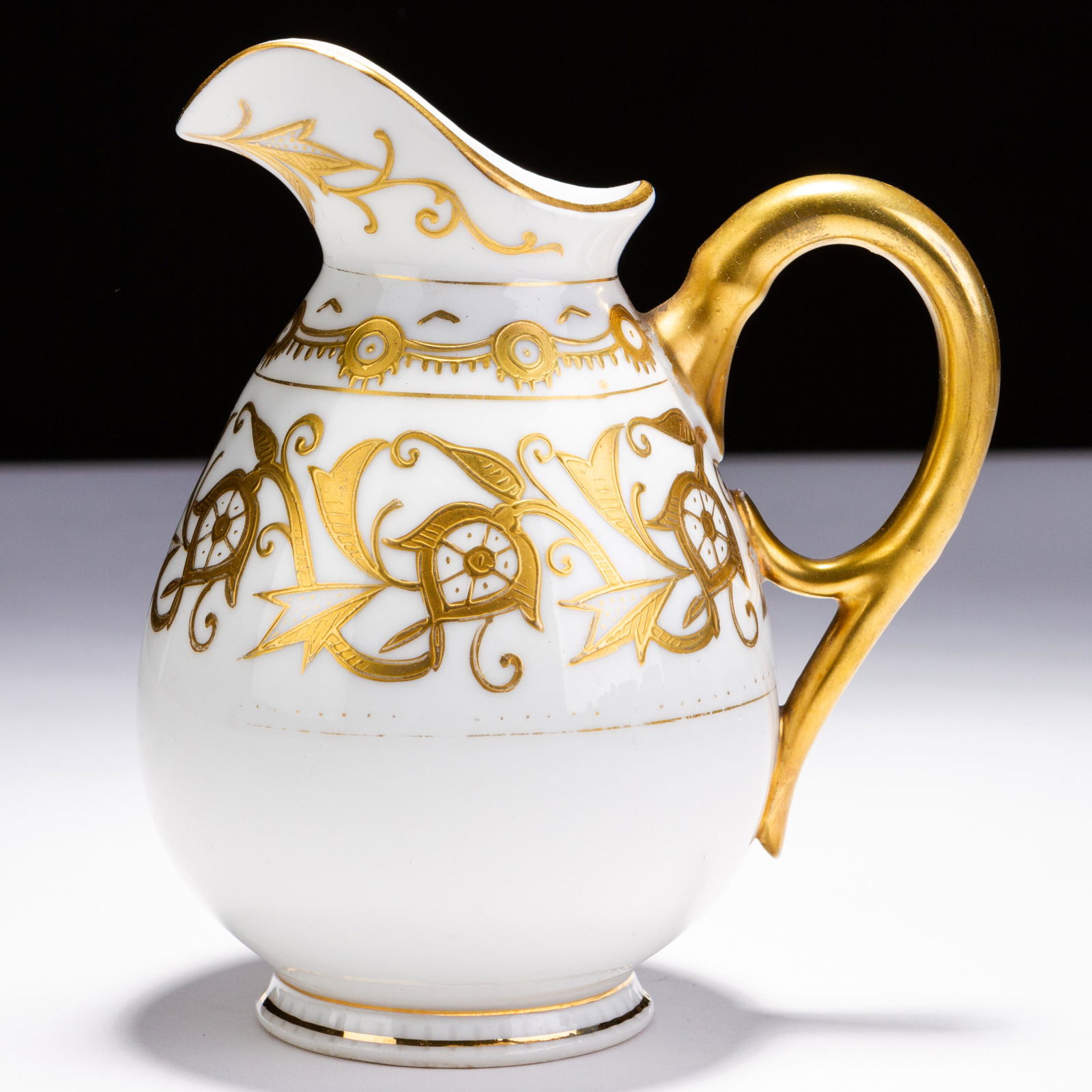 Austrian 24 KT Gold Enamel Porcelain Pitcher Jug (1 of 5)