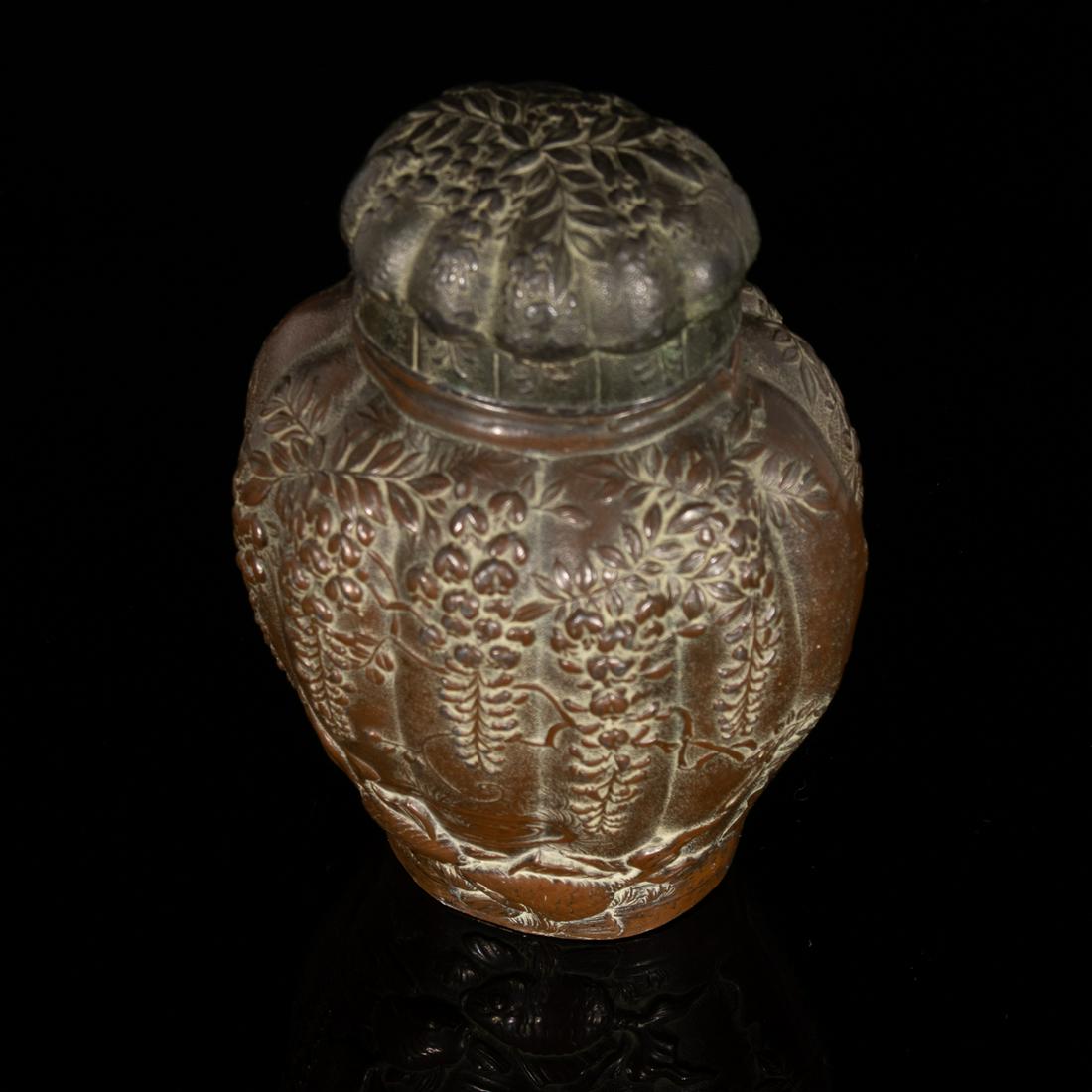 Japanese Meiji Gilded Copper Box (1 of 6)