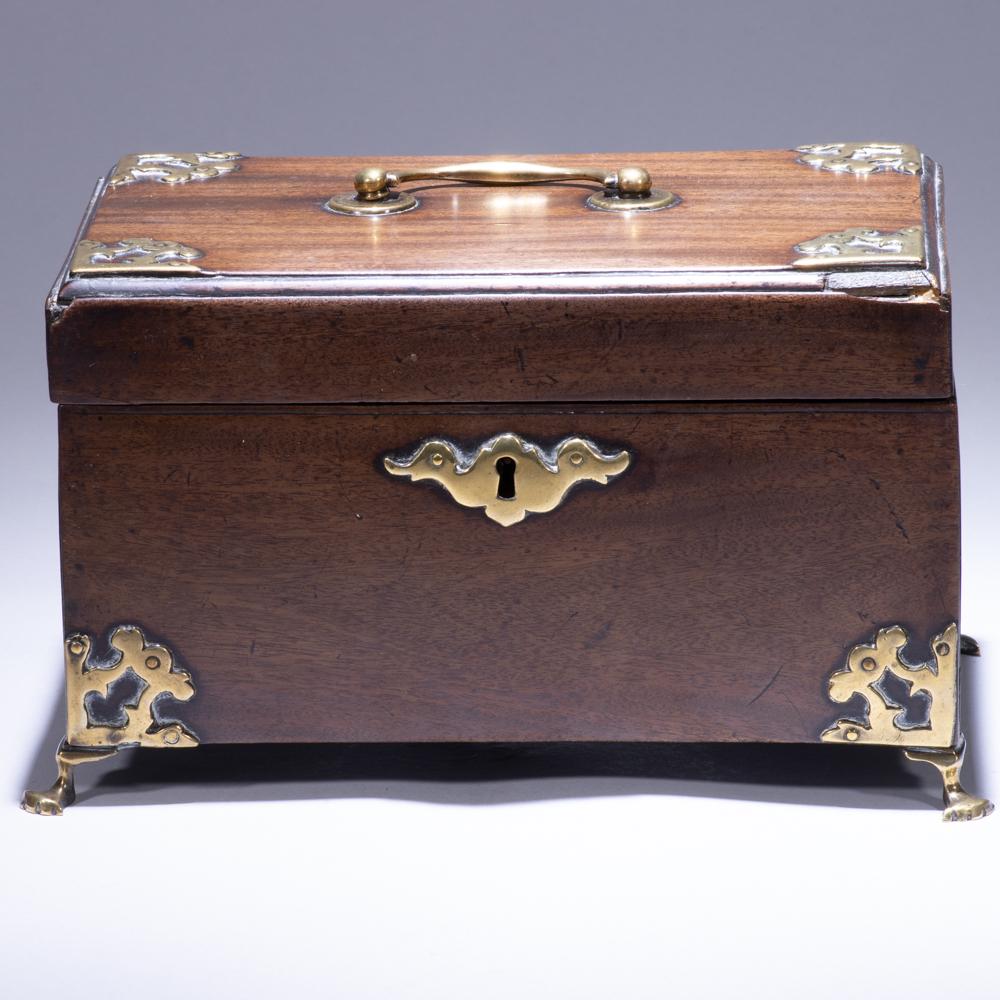 Clawfooted Bronze & Mahogany Victorian Box (1 of 8)