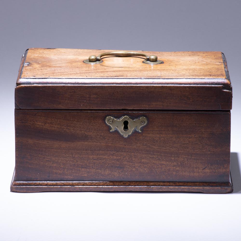 18th Century Wooden Box with Brass Handle (1 of 8)