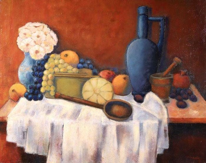 Henri Valachman (1925-2020) Cubist Signed Still Life: Please study all photographs carefully to get an accurate representation of the item. We offer in-house shipping internationally (US and rest of the world. Dispatched from the UK). We aim to ship all 