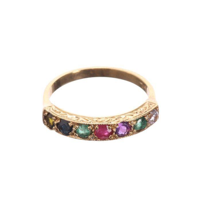 Mixed Gemstones Ring (1 of 1)