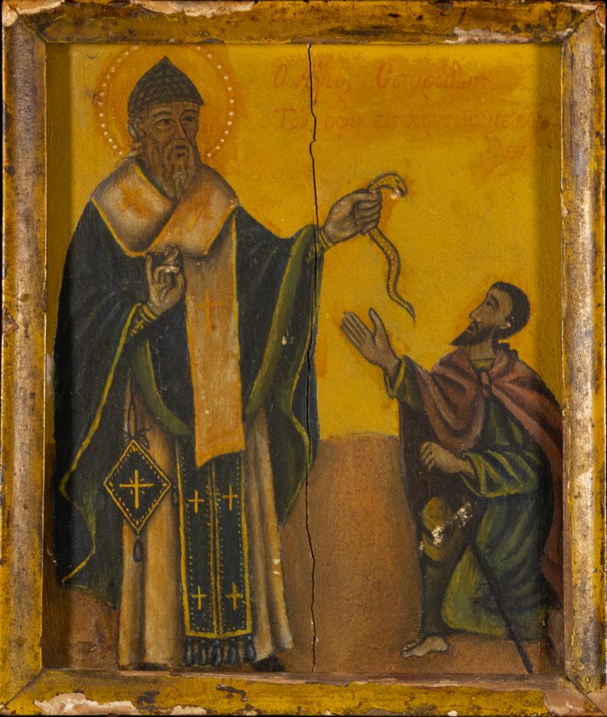 18th Century Greek Icon St Spyridon Old Master Painting (1 of 6)