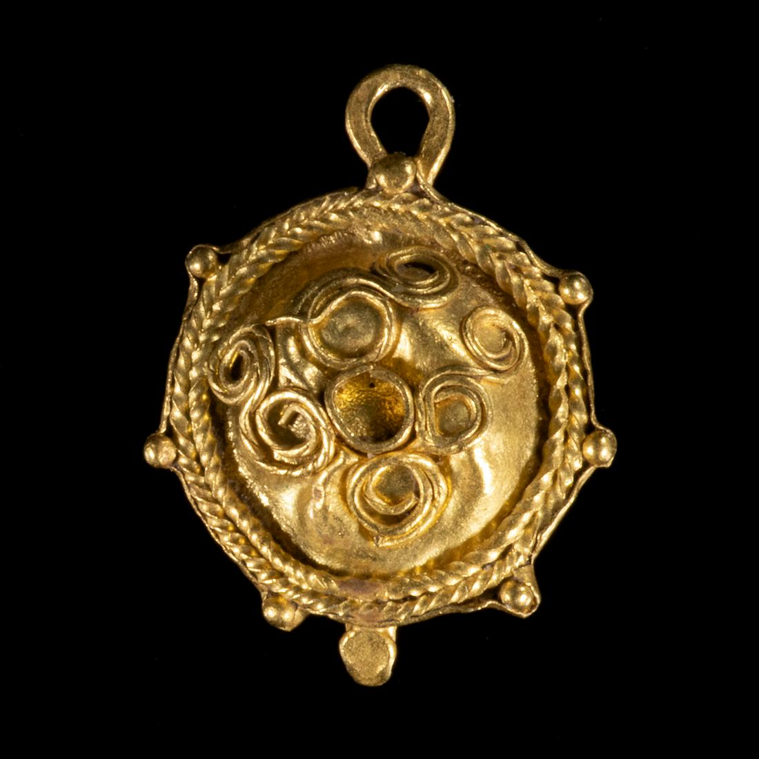Ancient Greek Hellenistic 24 KT Gold Pendant (1 of 1)