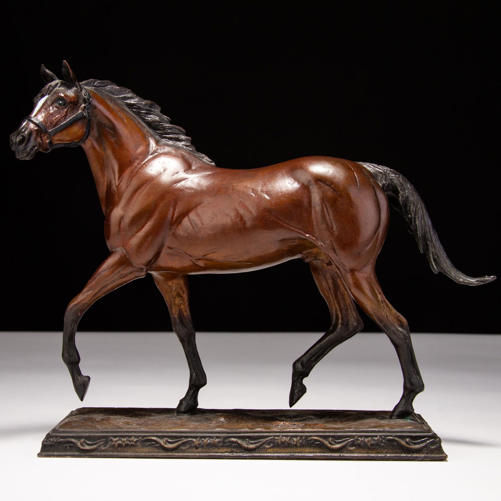 Franklin Mint Stallion Horse Bronze Sculpture by Dr Robert Taylor (1 of 5)