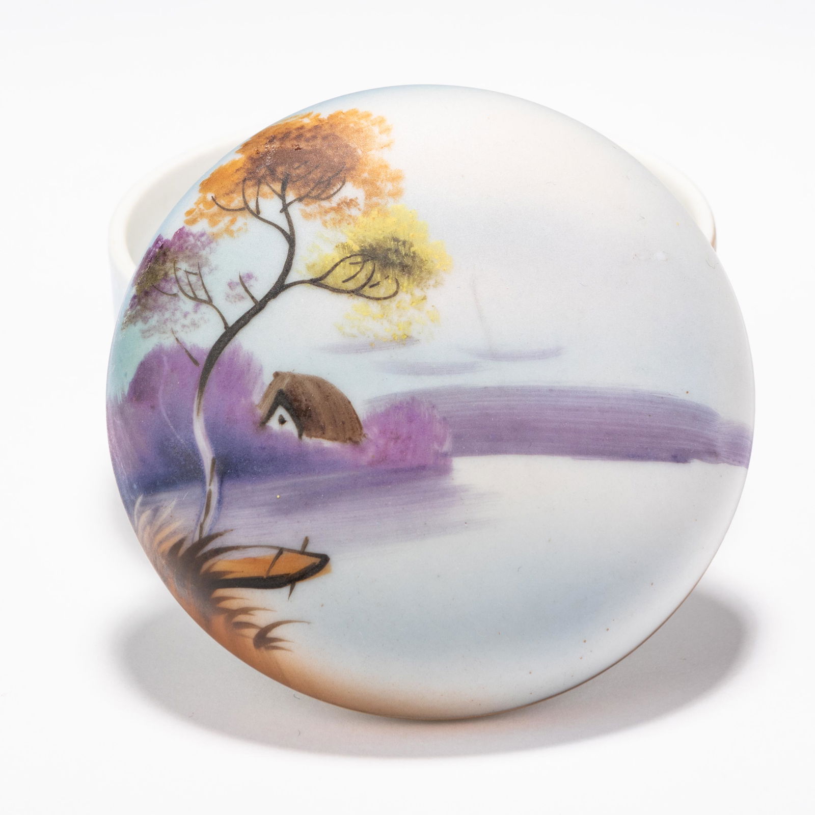 Noritake Japanese Porcelain Lidded Scenic Trinket Box (1 of 6)