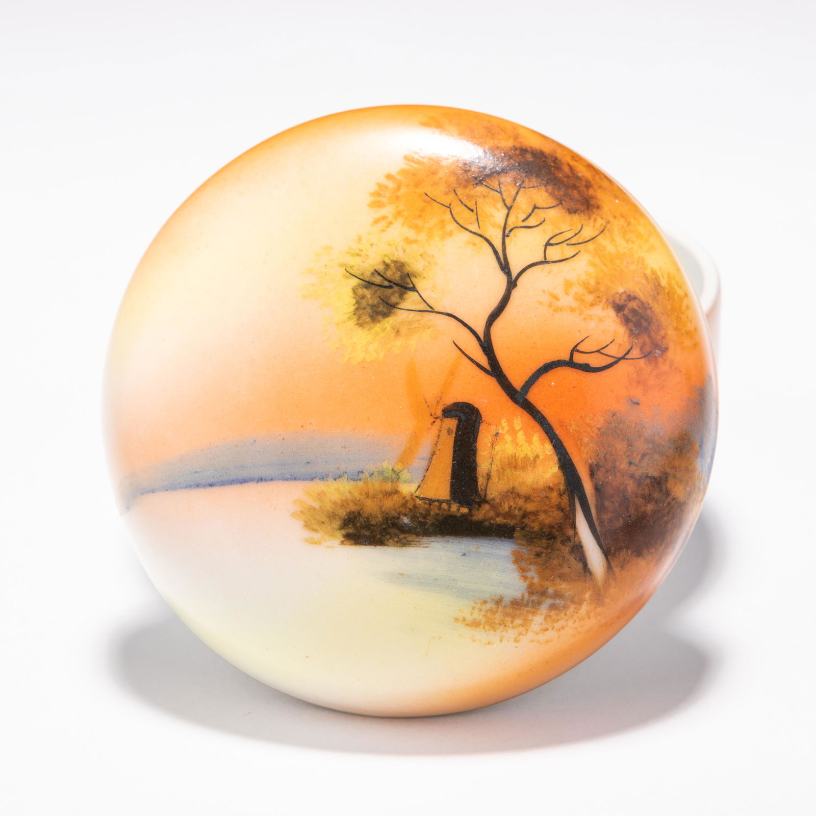 Noritake Japanese Porcelain Lidded Scenic Trinket Box (1 of 6)