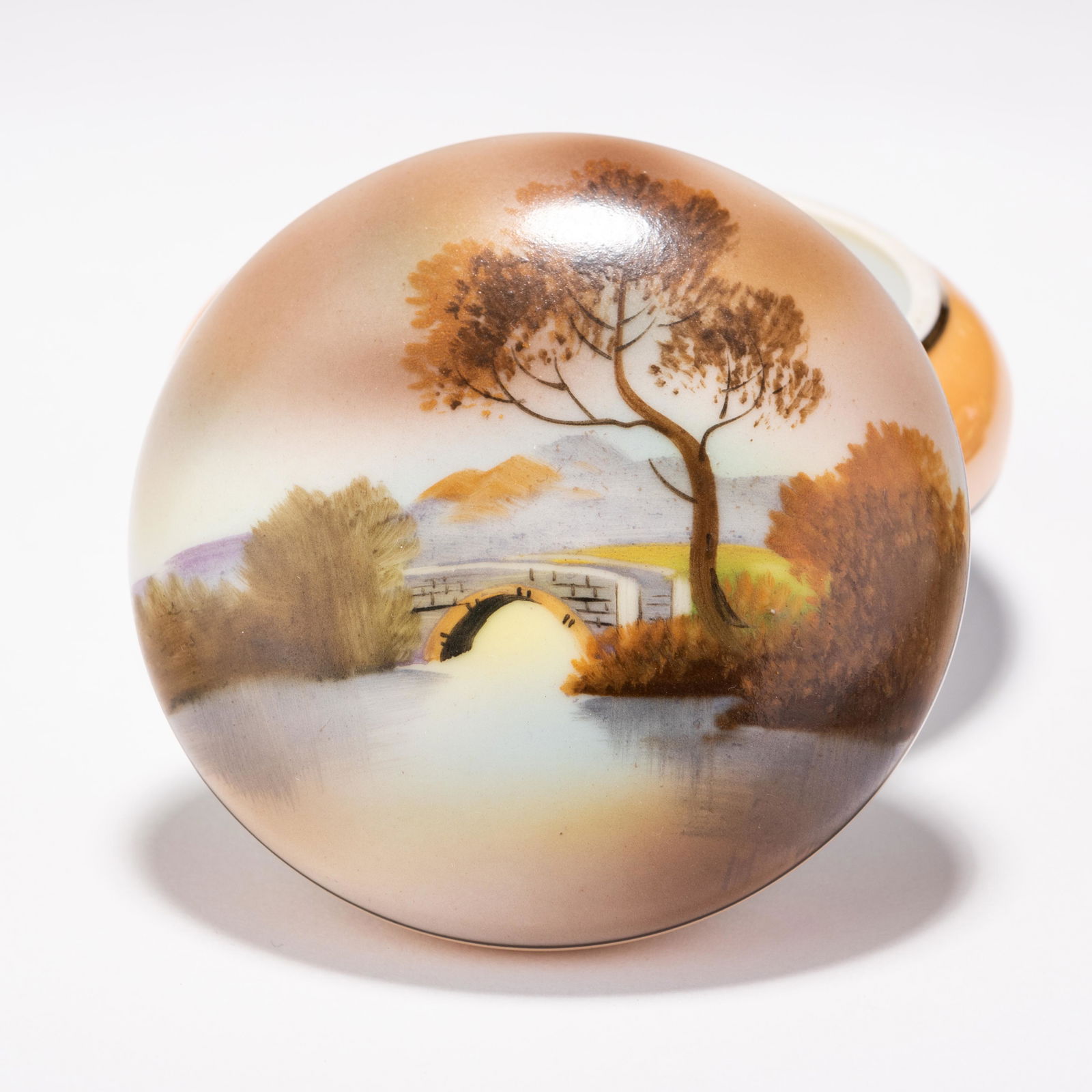 Noritake Japanese Porcelain Lidded Scenic Trinket Box (1 of 6)