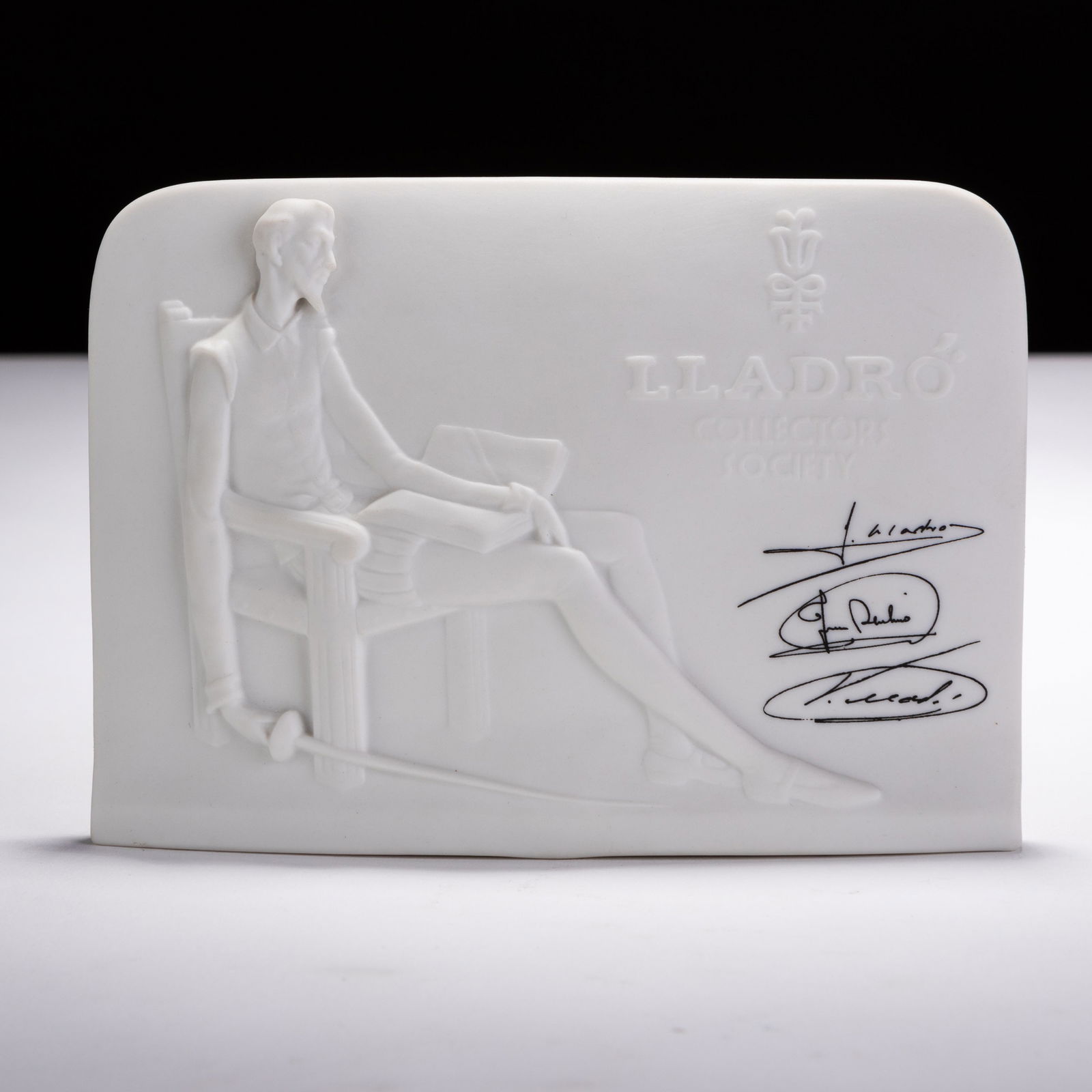 Lladro Fine Porcelain Don Quixote Plaque Display Signed (1 of 6)