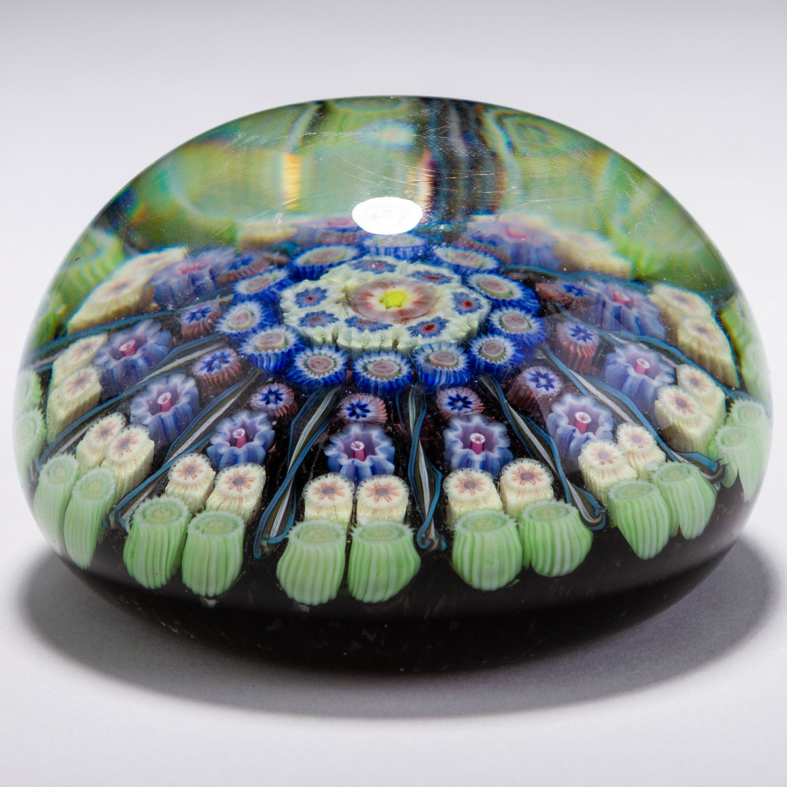 Murano Venetian Glass Millefiori Paperweight (1 of 5)