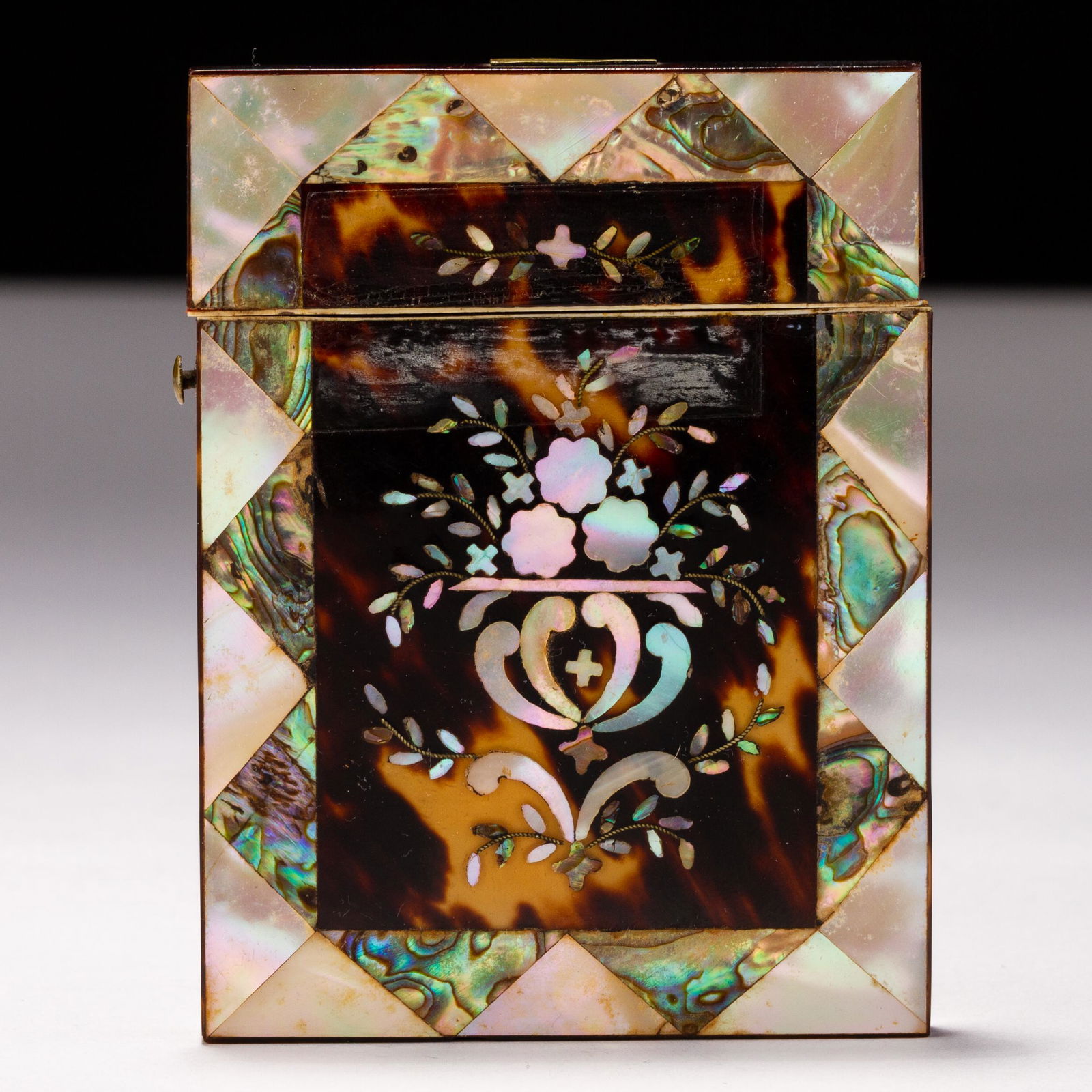 Victorian Mother of Pearl & Abalone Card Case 19th Century (1 of 5)
