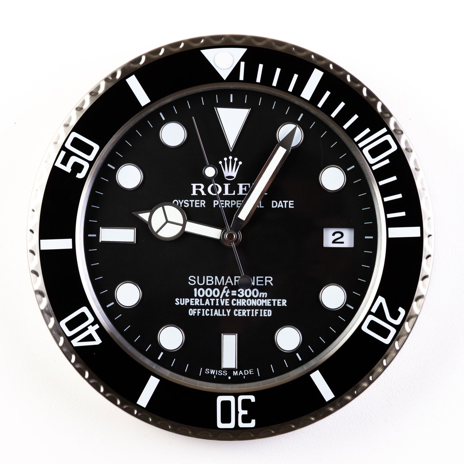 ROLEX Oyster Perpetual Submariner Dealer's Wall Clock (1 of 6)