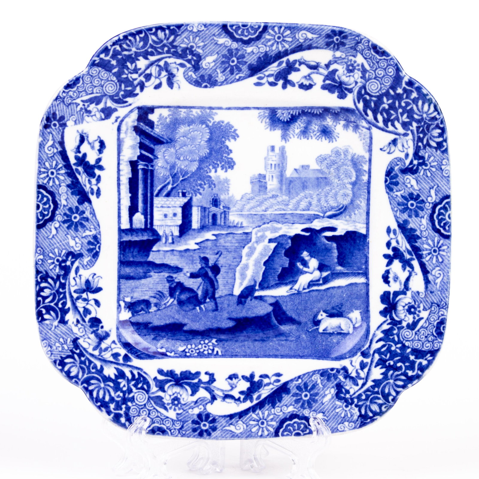 Copeland Spode Blue Italian Porcelain Plate (1 of 5)