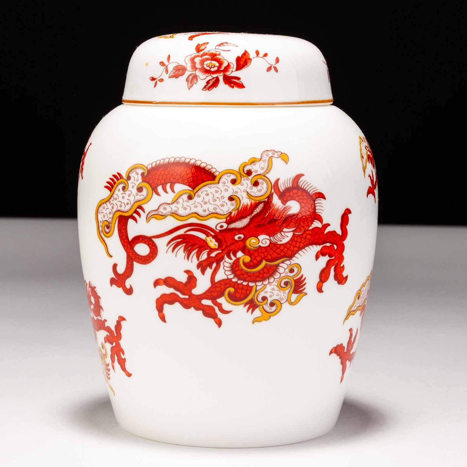 Royal Staffordshire Porcelain Chinese Dragon Ginger Jar Rangoon (1 of 8)