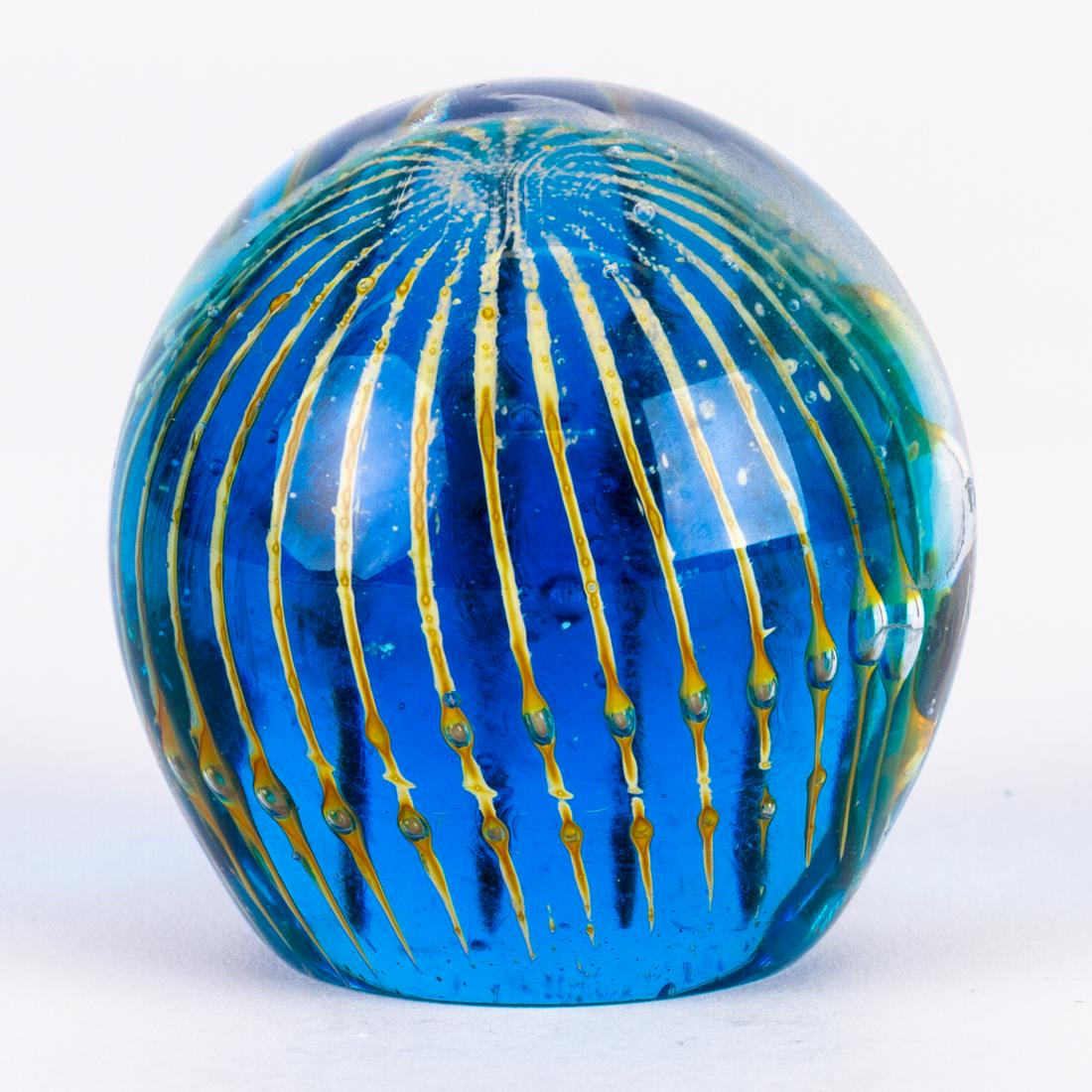 Mdina Glass Designer Paperweight Signed (1 of 5)