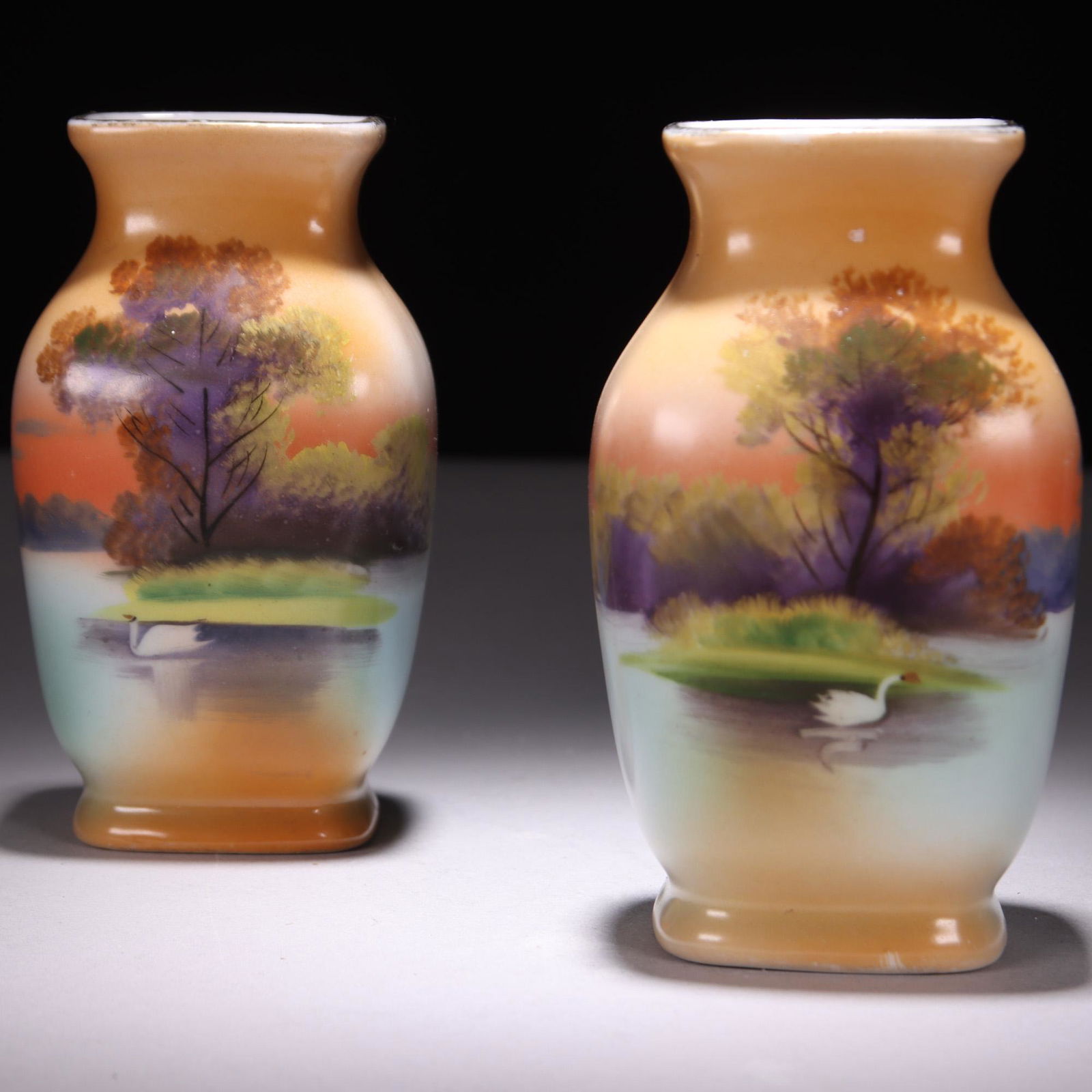 Pair of Japanese Noritake Porcelain Vases (1 of 17)