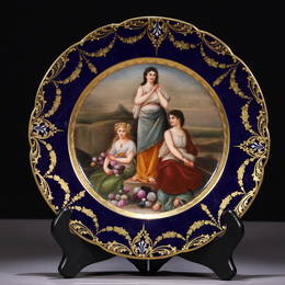 Royal Vienna Fine Porcelain Cabinet Plate