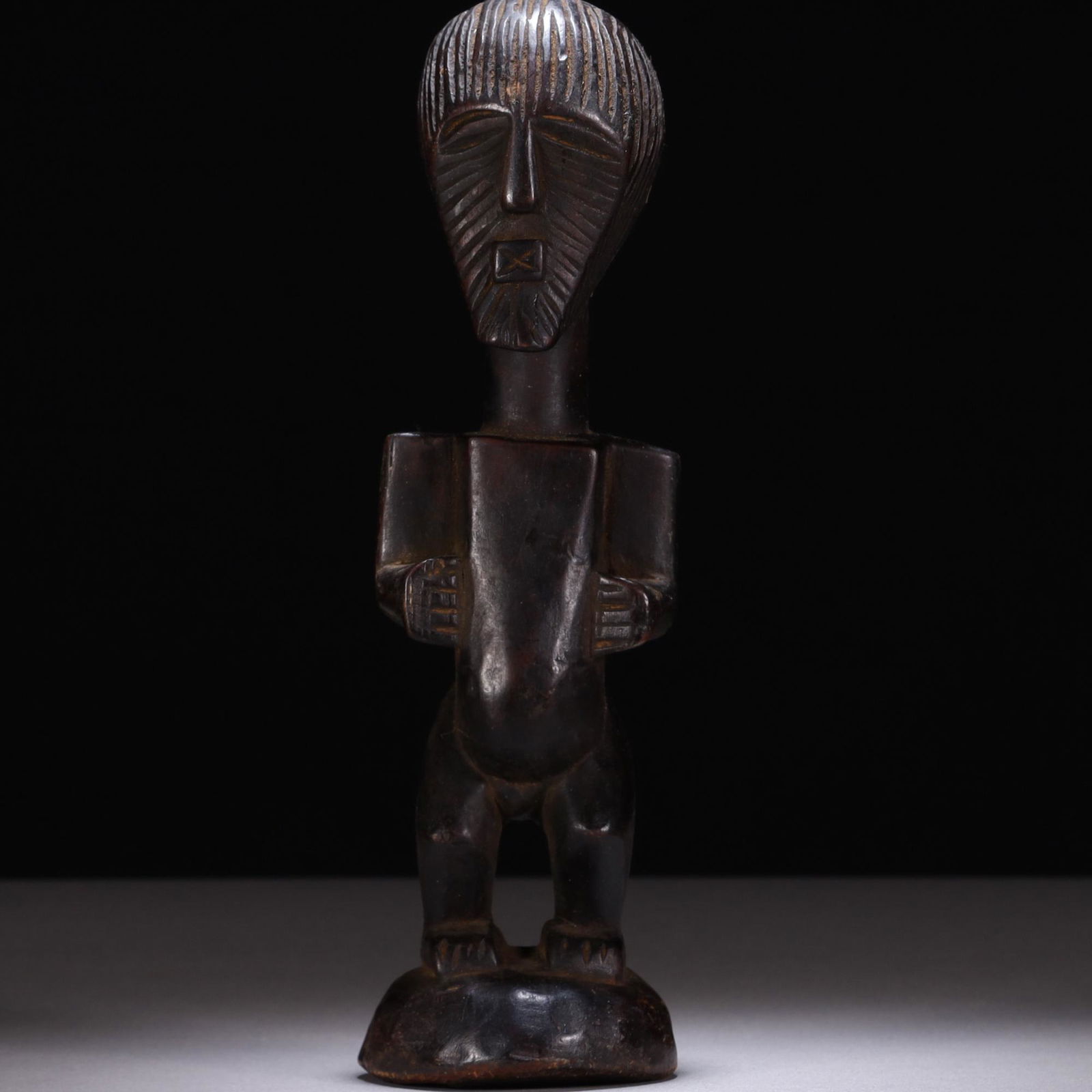 Antique African 19th Century Tribal Wood Statue (1 of 7)