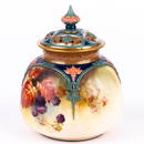 Royal Worcester Art Nouveau Porcelain Pot Pourri Vase