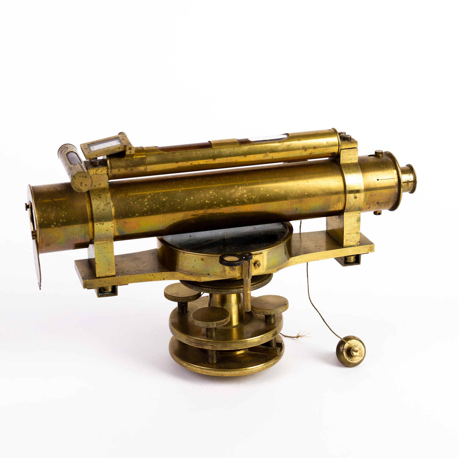 Surveyor's Brass Topographic Level Theodolite Instrument 19th C (1 of 5)
