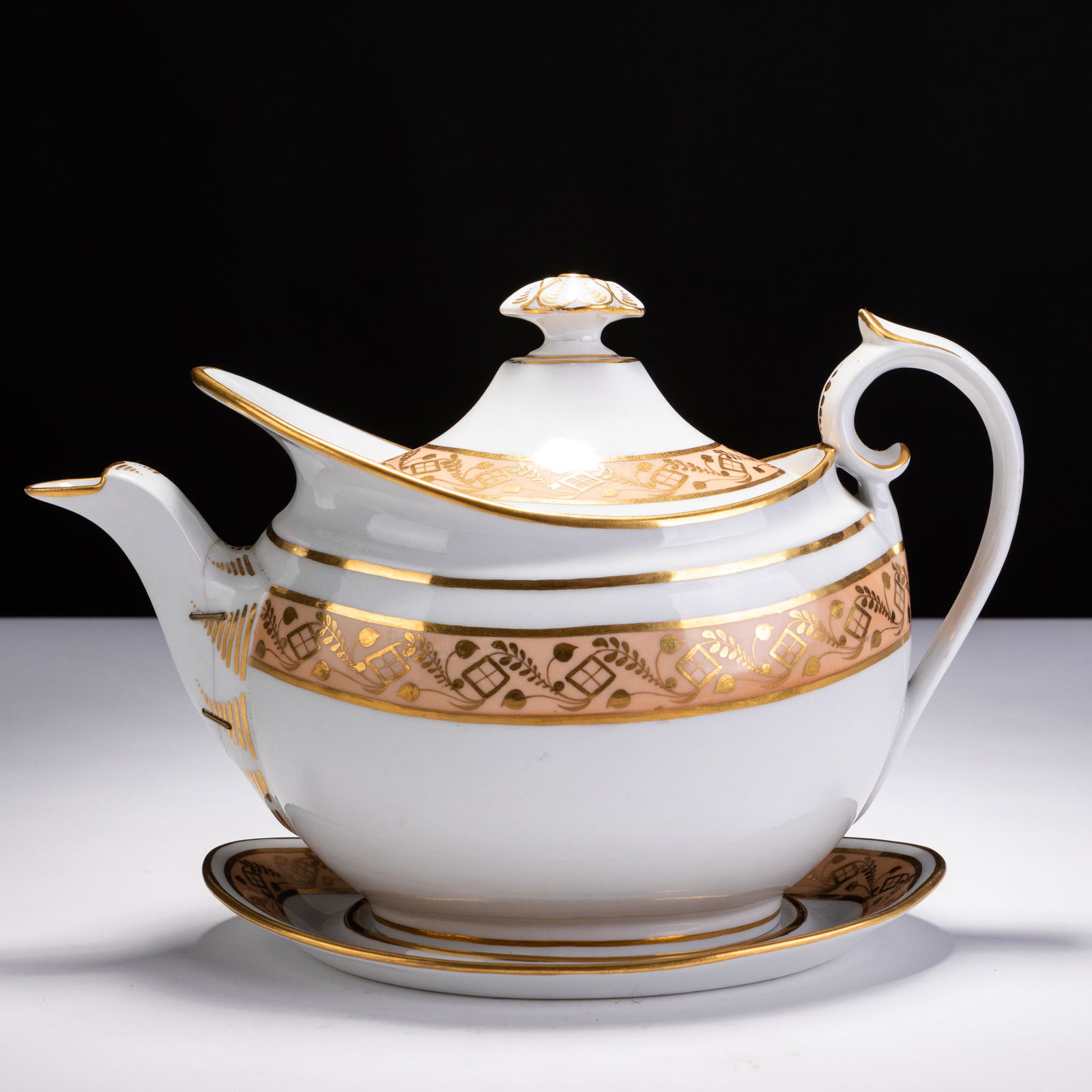 Flight Barr & Barr Worcester Porcelain Georgian Teapot (1 of 7)